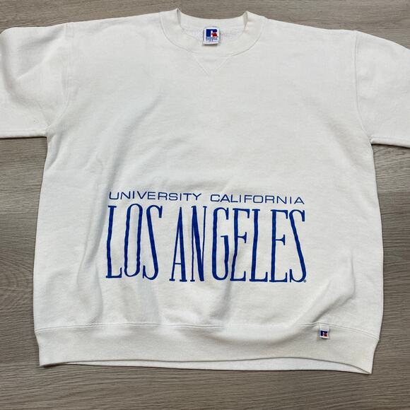 Vintage 90s Russell Athletic UCLA College Crewneck Sweatshirt Men's XL - Picture 2 of 10
